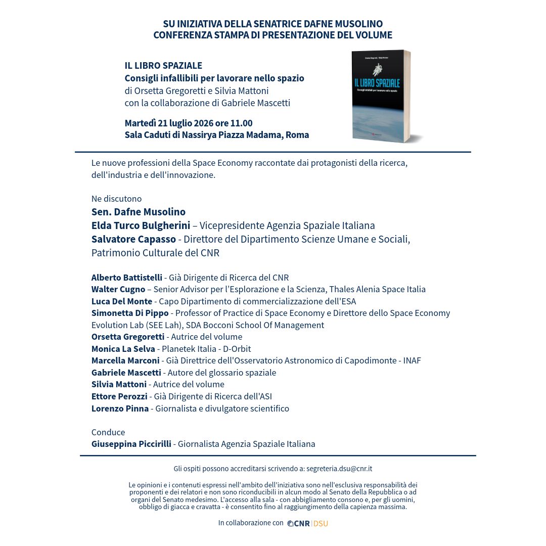 Presentazione del volume: "Il libro spaziale"