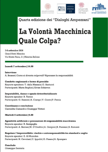 La volontà macchinica quale colpa?