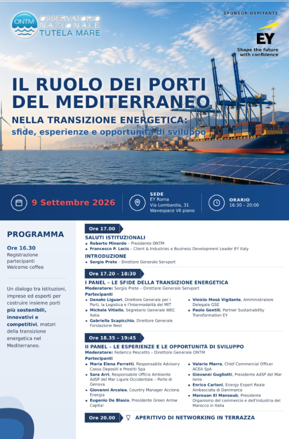 Il ruolo dei porti del Mediterraneo nella transizione energetica: sfide, esperienze e opportunità di sviluppo