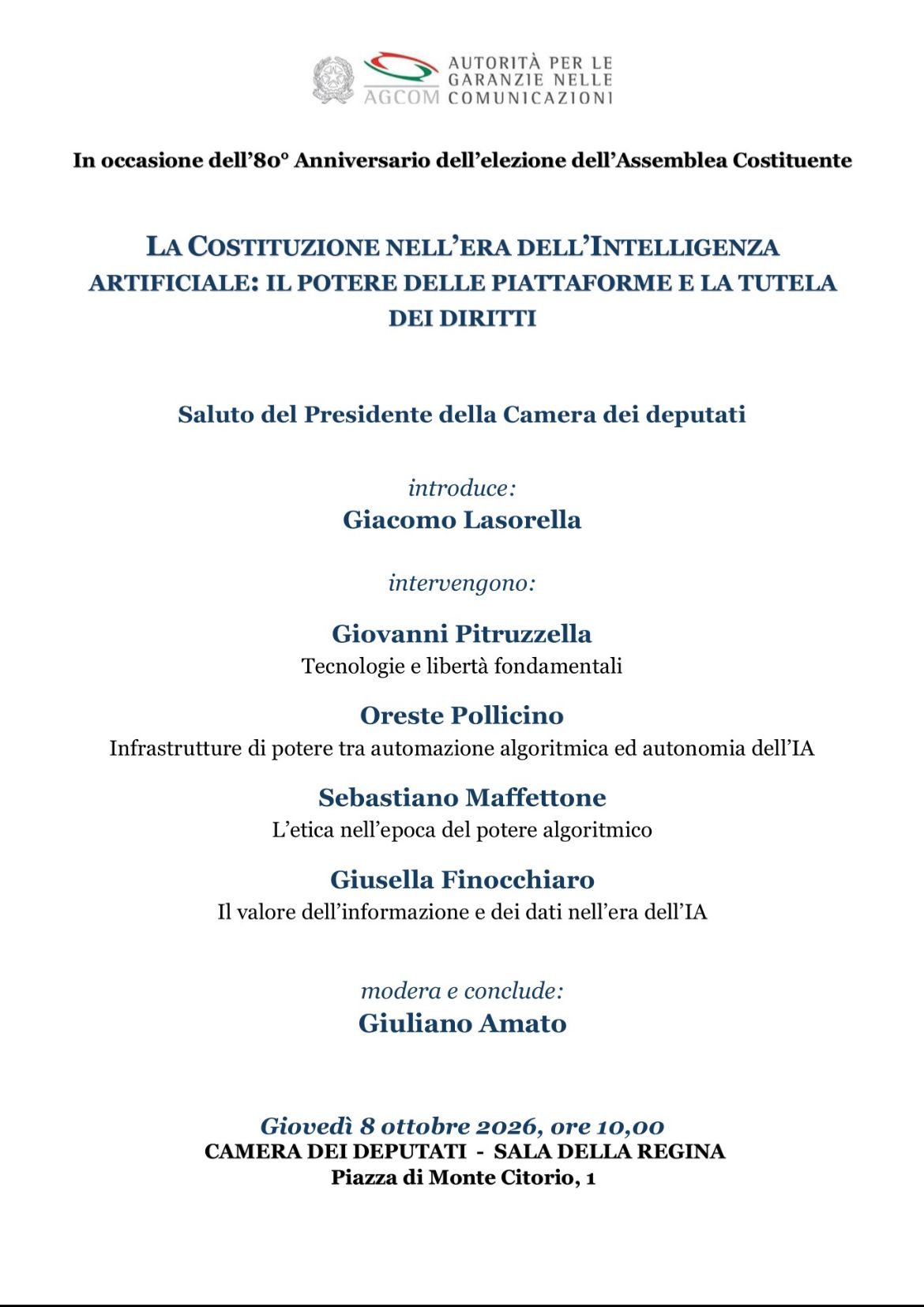 La costituzione nell'era dell'intelligenza artificiale: il potere delle piattaforme e la tutela dei diritti