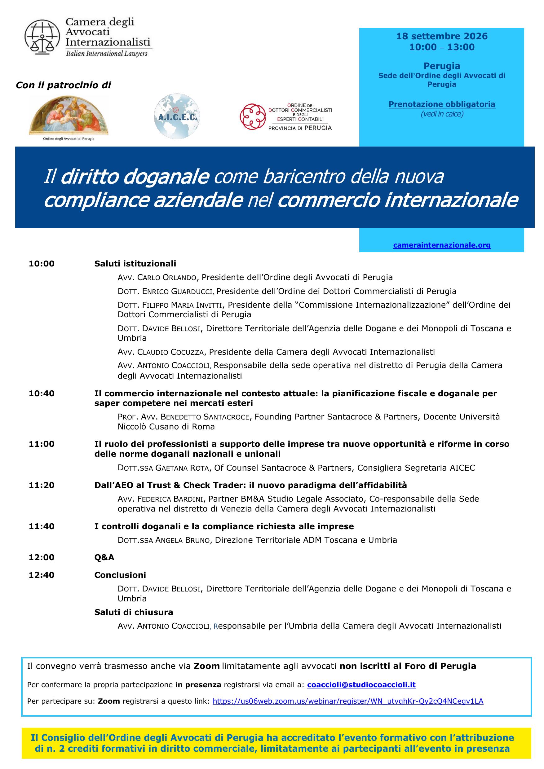 Il diritto doganale come baricentro della nuova compliance aziendale nel commercio internazionale