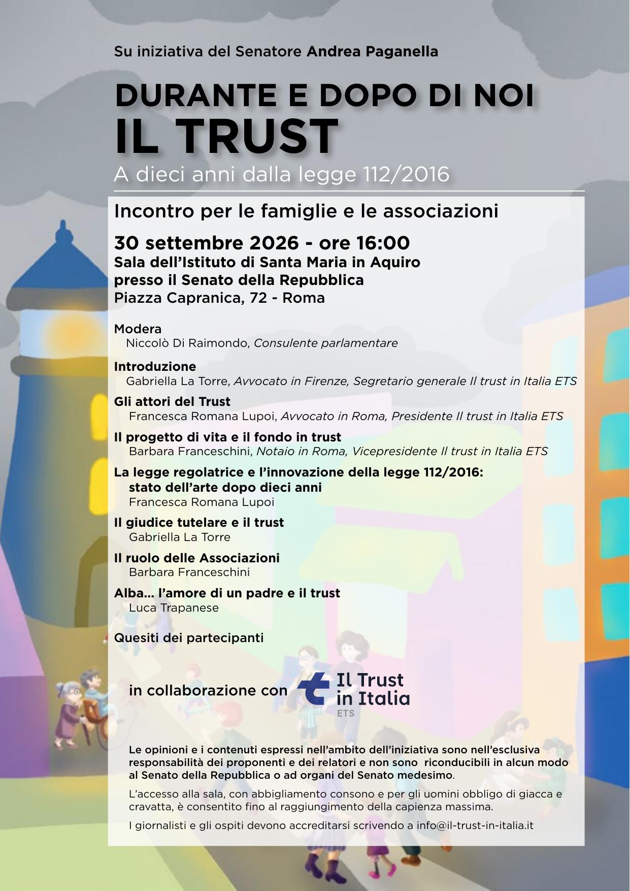 Durante e dopo di noi: il Trust