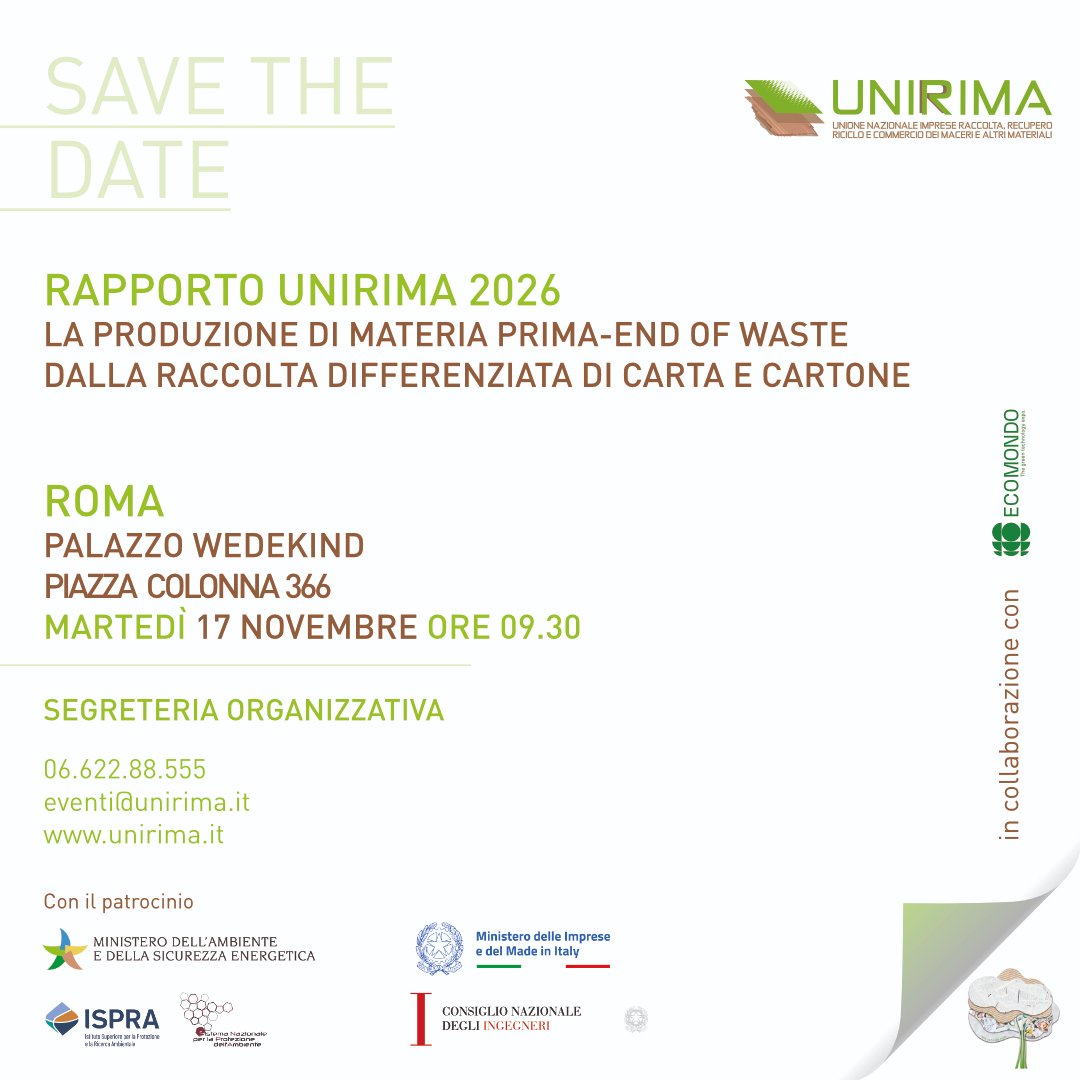 Presentazione rapporto Unirima 2026