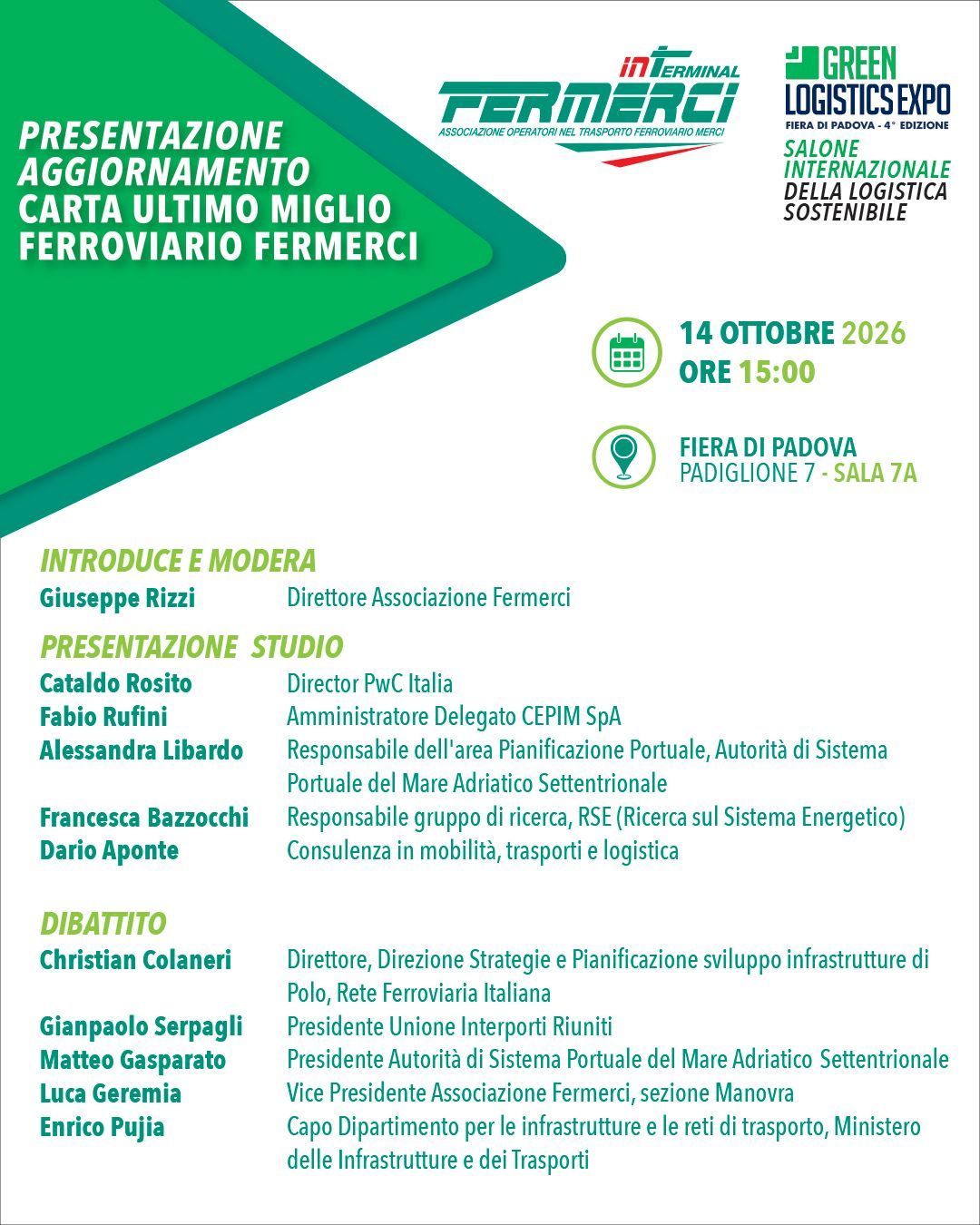Presentazione aggiornamento carta ultimo miglio ferroviario fermerci