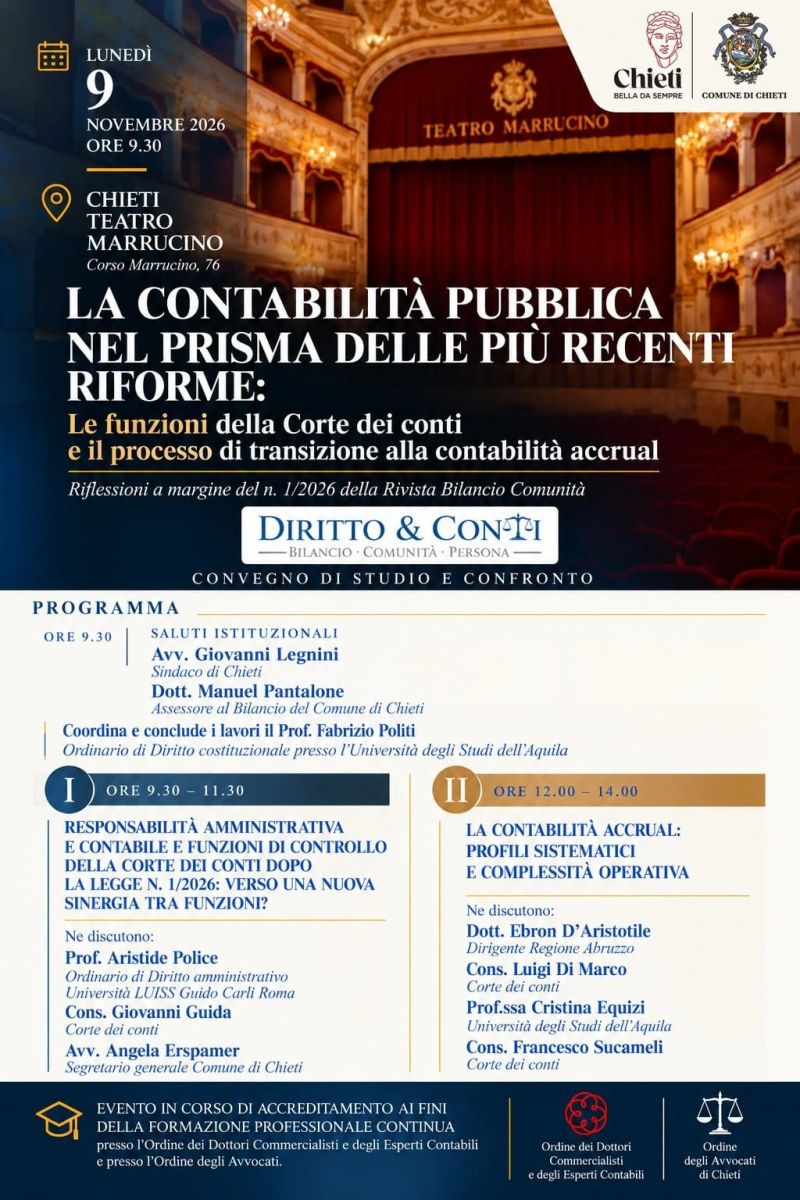 La Contabilità Pubblica nel prisma delle più recenti riforme