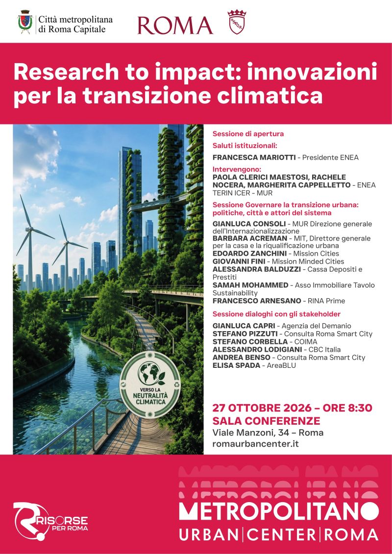 Research to impact: innovazioni per la transizione climatica