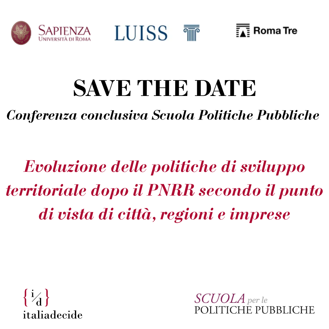 Evoluzione delle politiche di sviluppo territoriale dopo il PNRR secondo il punto di vista di città, regioni e imprese.