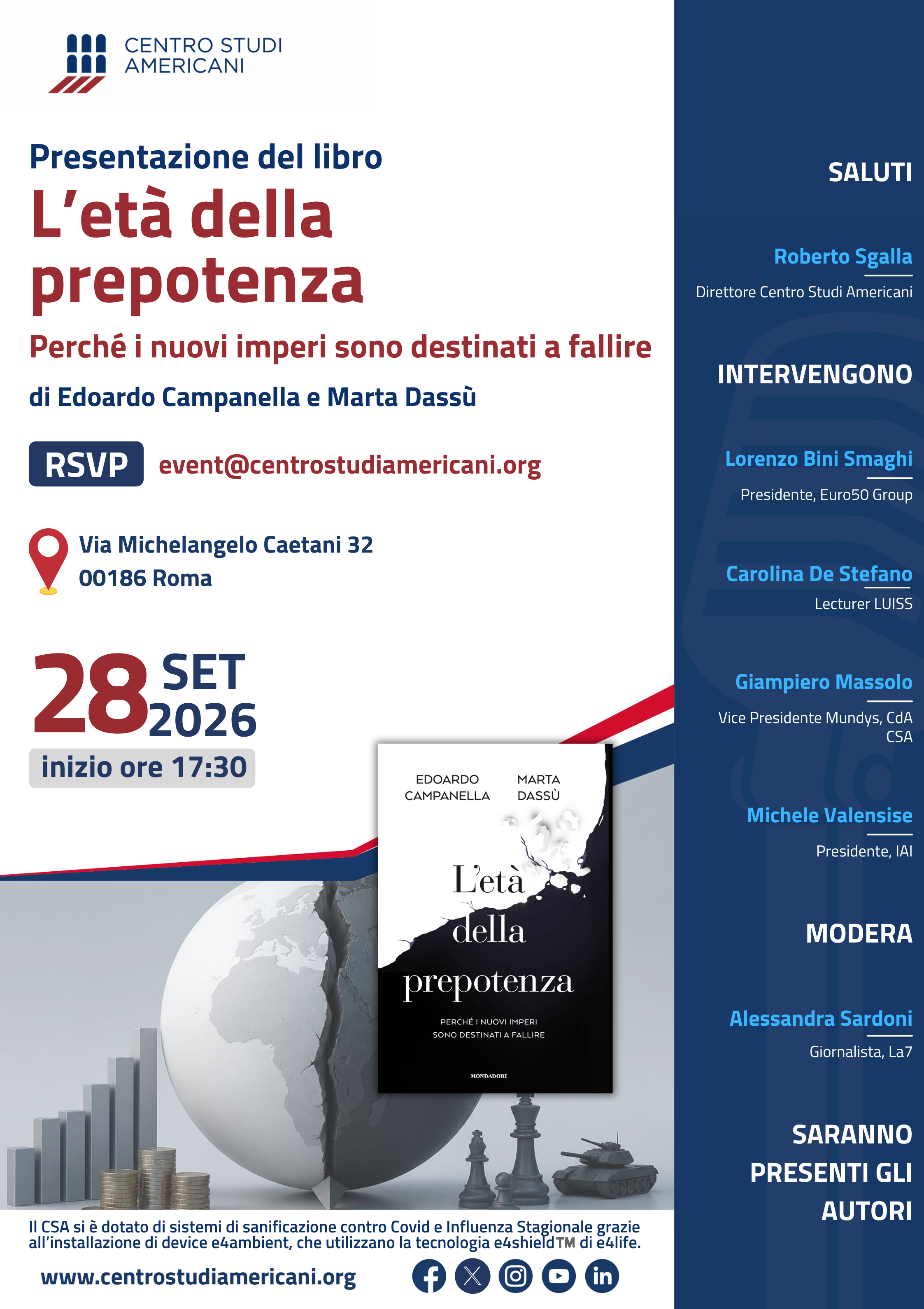 Presentazione del libro: “L’età della prepotenza. Perché i nuovi imperi sono destinati a fallire