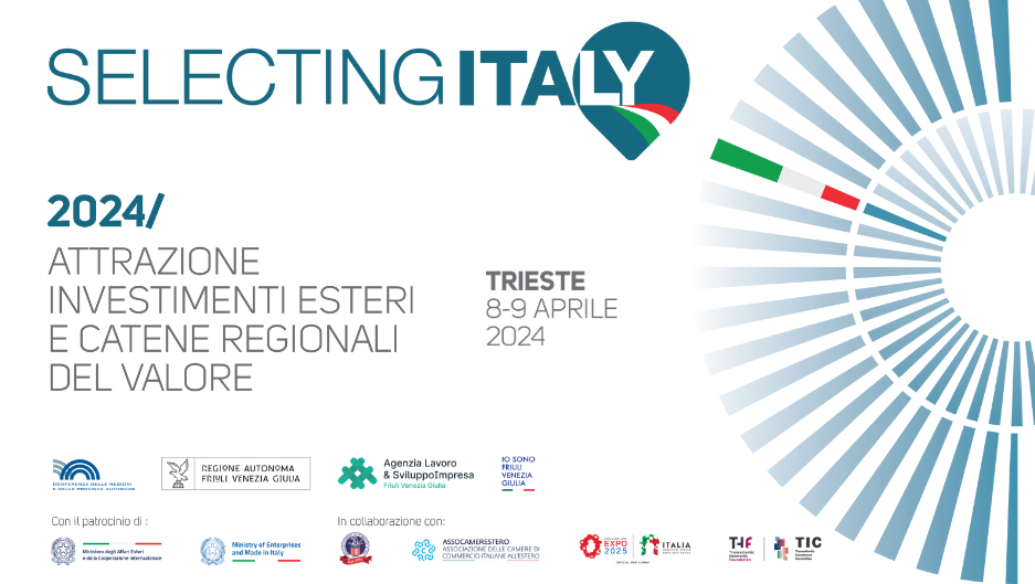 Presentazione di "Selecting Italy – Attrazione investimenti esteri e catene regionali del valore"