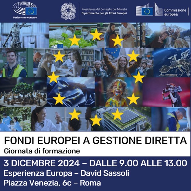 Fondi europei a gestione diretta - Giornata di formazione