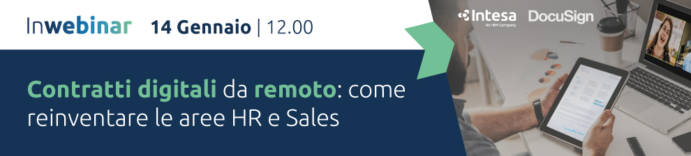 Contratti digitali da remoto: come reinventare le aree HR e Sales