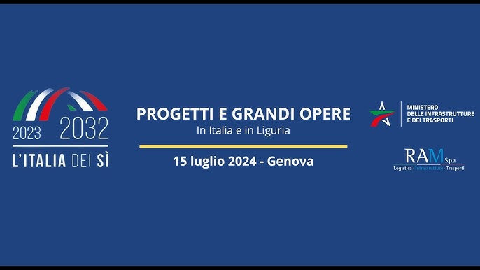 L’Italia dei Sì 2023-2032 - Progetti e grandi opere in Italia - Tappa di Genova