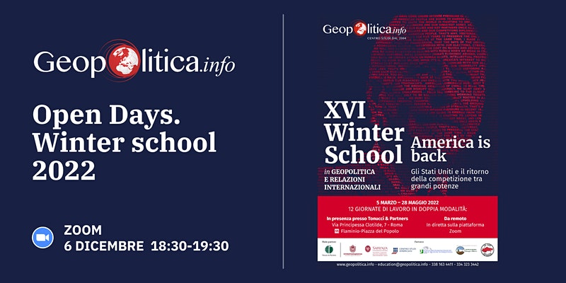 Open Days. Winter school 2022 Geopolitica.info