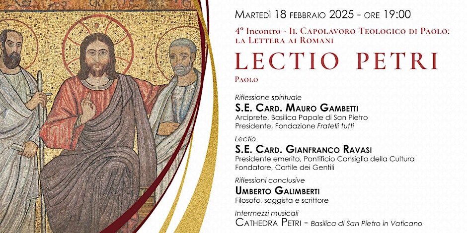 Lectio Petri - Il capolavoro teologico di Paolo: la Lettera ai Romani