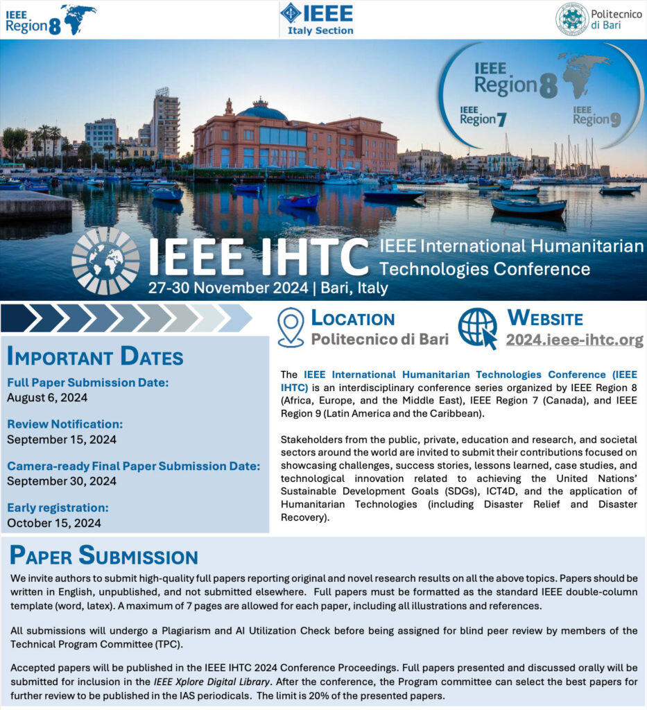 IEEE International Humanitarian Technologies Conference