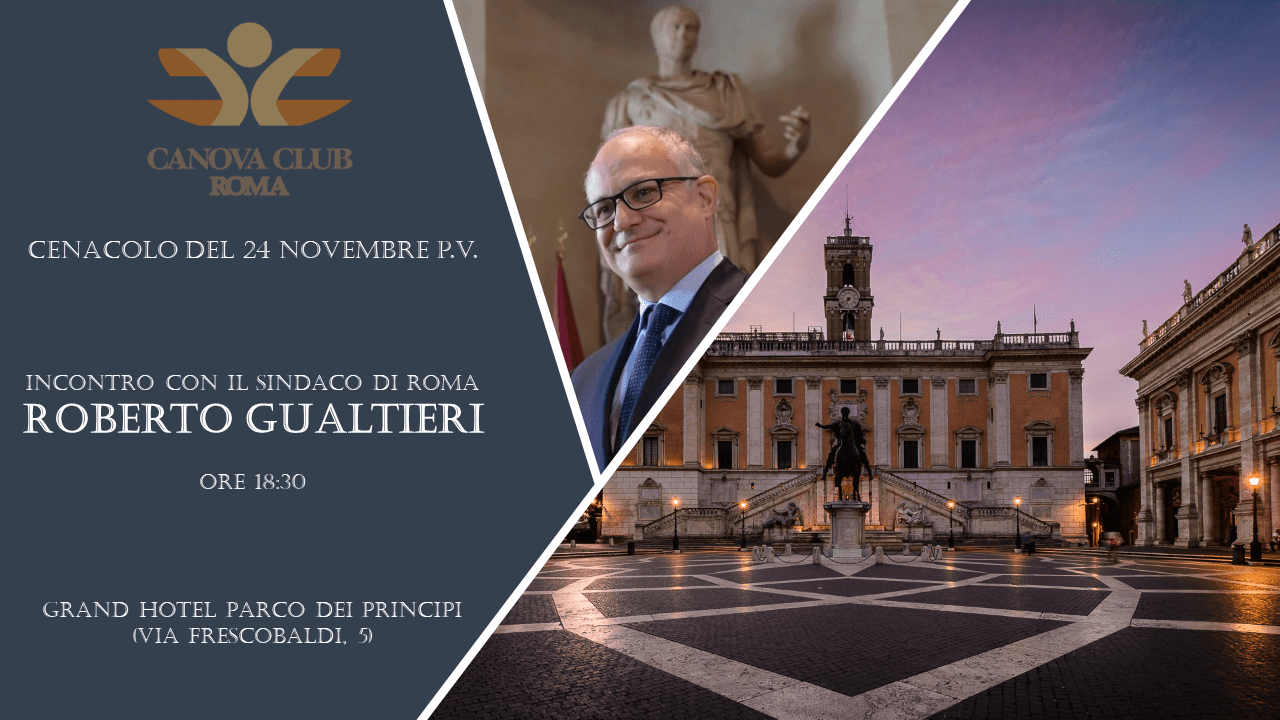 Canova Club Roma - Cenacolo con il Sindaco di Roma, Roberto Gualtieri