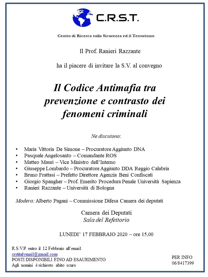 Il Codice Antimafia tra prevenzione e contrasto dei fenomeni criminali