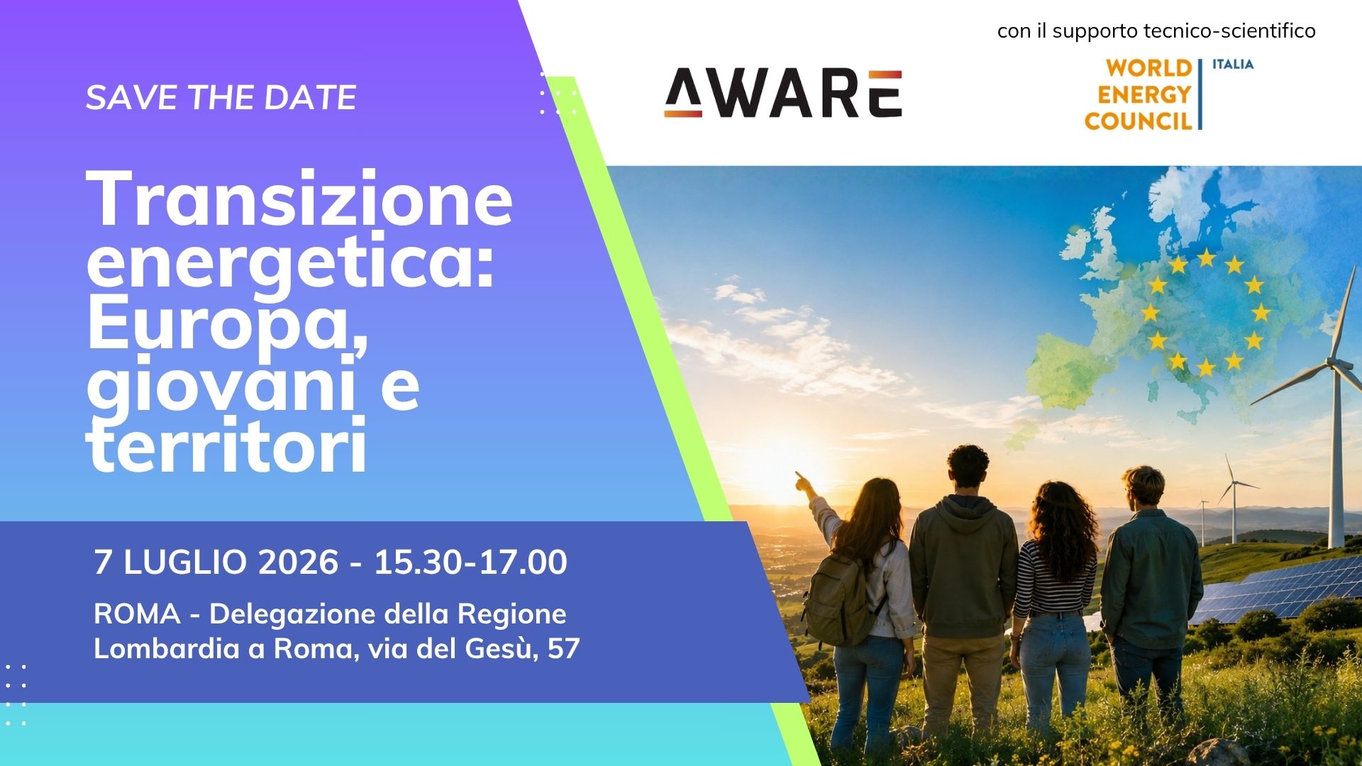 Transizione energetica. Europa, giovani e territori