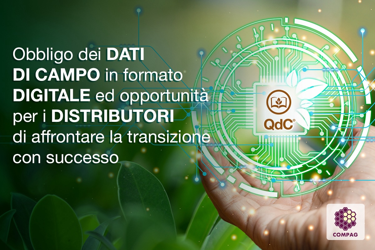  sarà il tema al centro dell'incontro"Obbligo dei dati di campo in formato digitale ed opportunità per i distributori di affrontare la transizione con successo