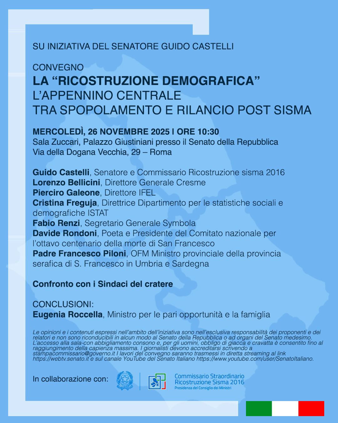 La Ricostruzione Demografica - L'Appennino centrale tra spopolamento e rilancio post sisma