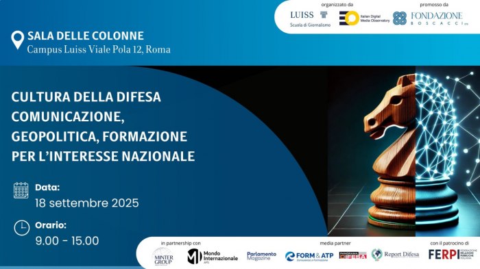 Cultura della Difesa: comunicazione, geopolitica e formazione per l’interesse nazionale