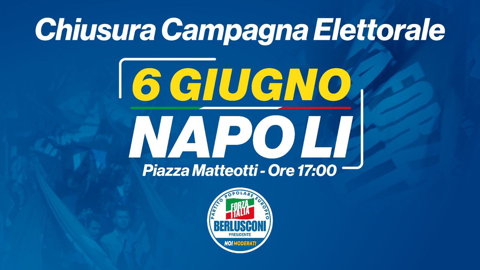 Chiusura della campagna elettorale di Forza Italia