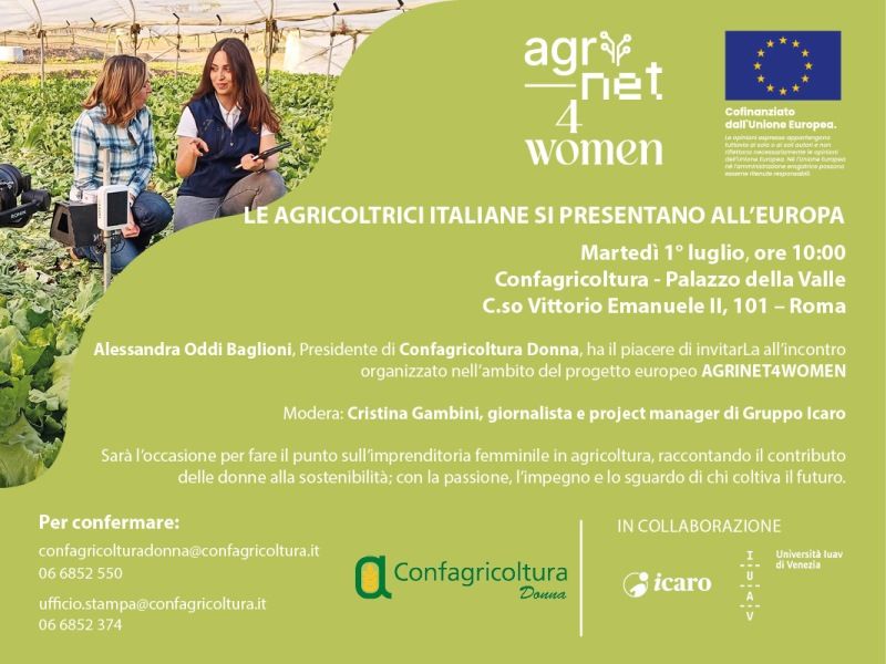 Le agricoltrici italiane si presentano all’Europa