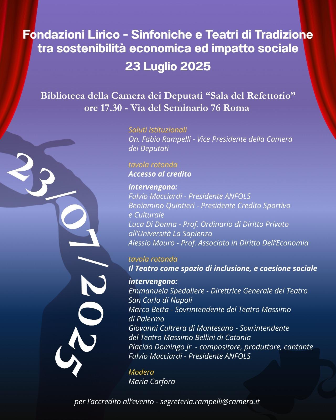 Fondazioni Lirico- Sinfoniche e Teatri di Tradizione tra sostenibilità economica ed impatto sociale