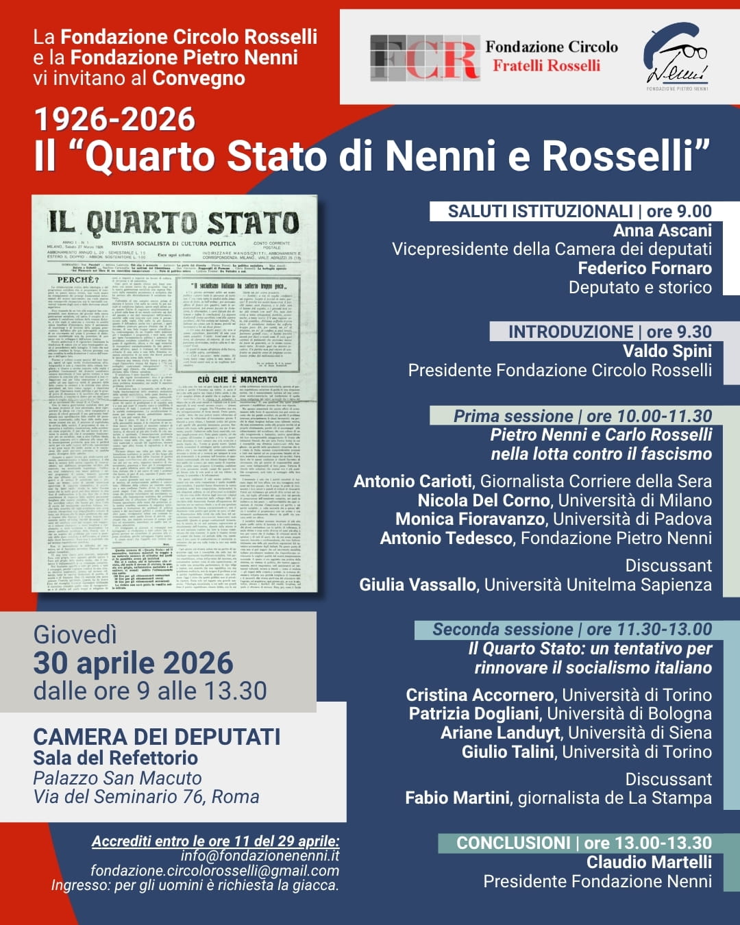 1926–2026. Il ‘Quarto Stato di Nenni e Rosselli