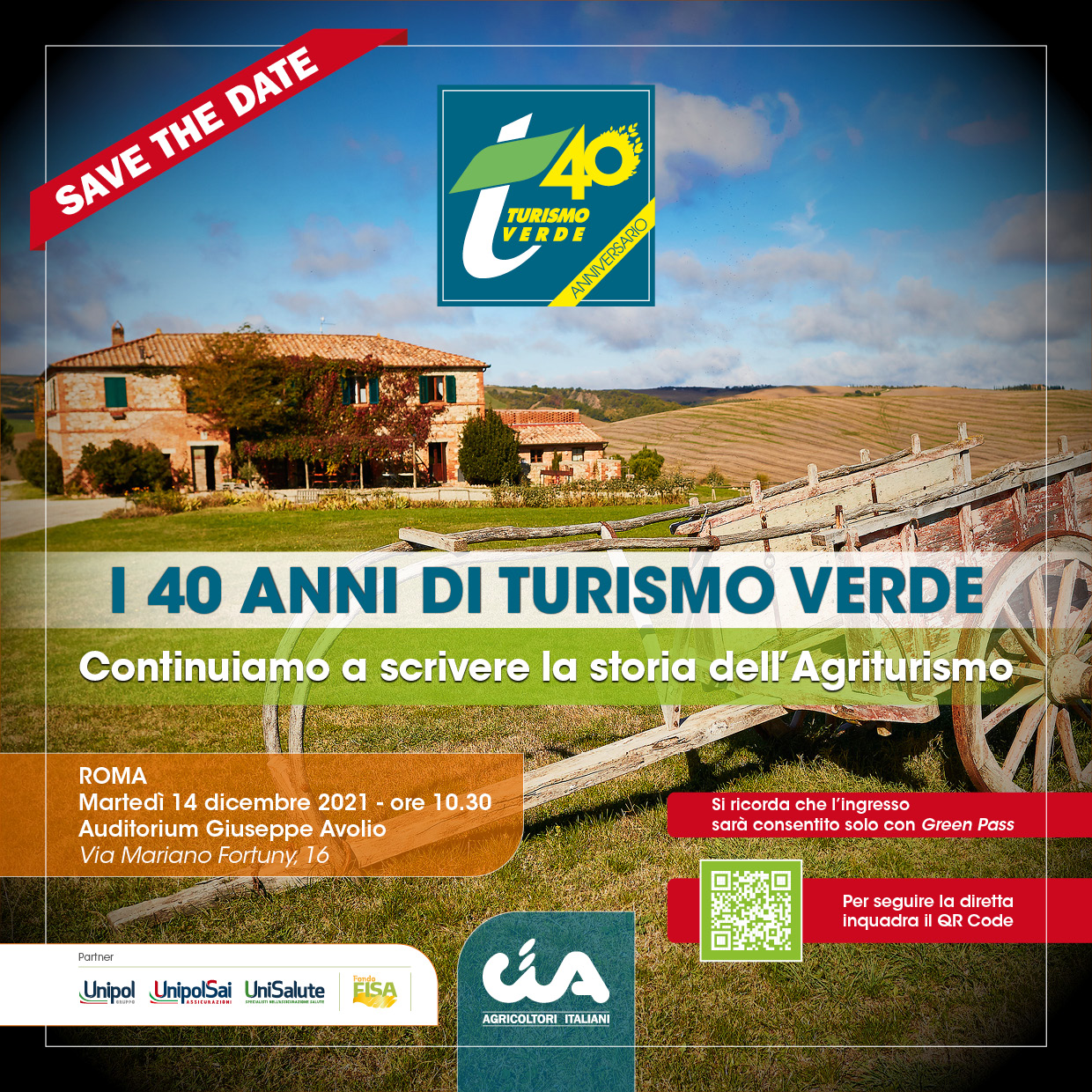 I 40 anni di turismo verde. Continuiamo a costruire la storia dell'Agriturismo