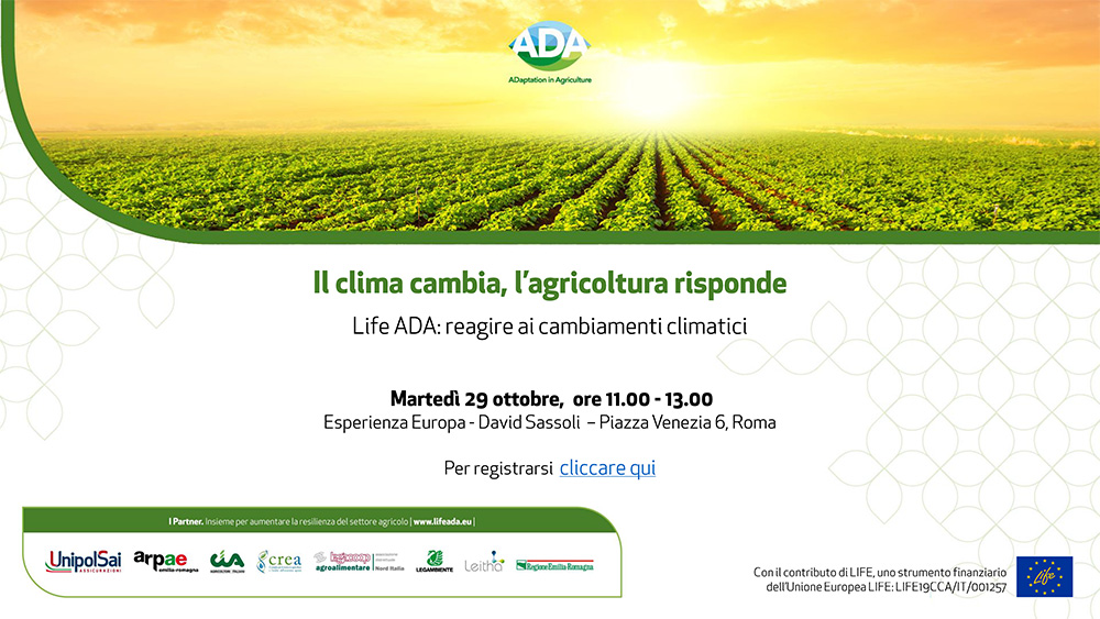 Il clima cambia, l'agricoltura risponde