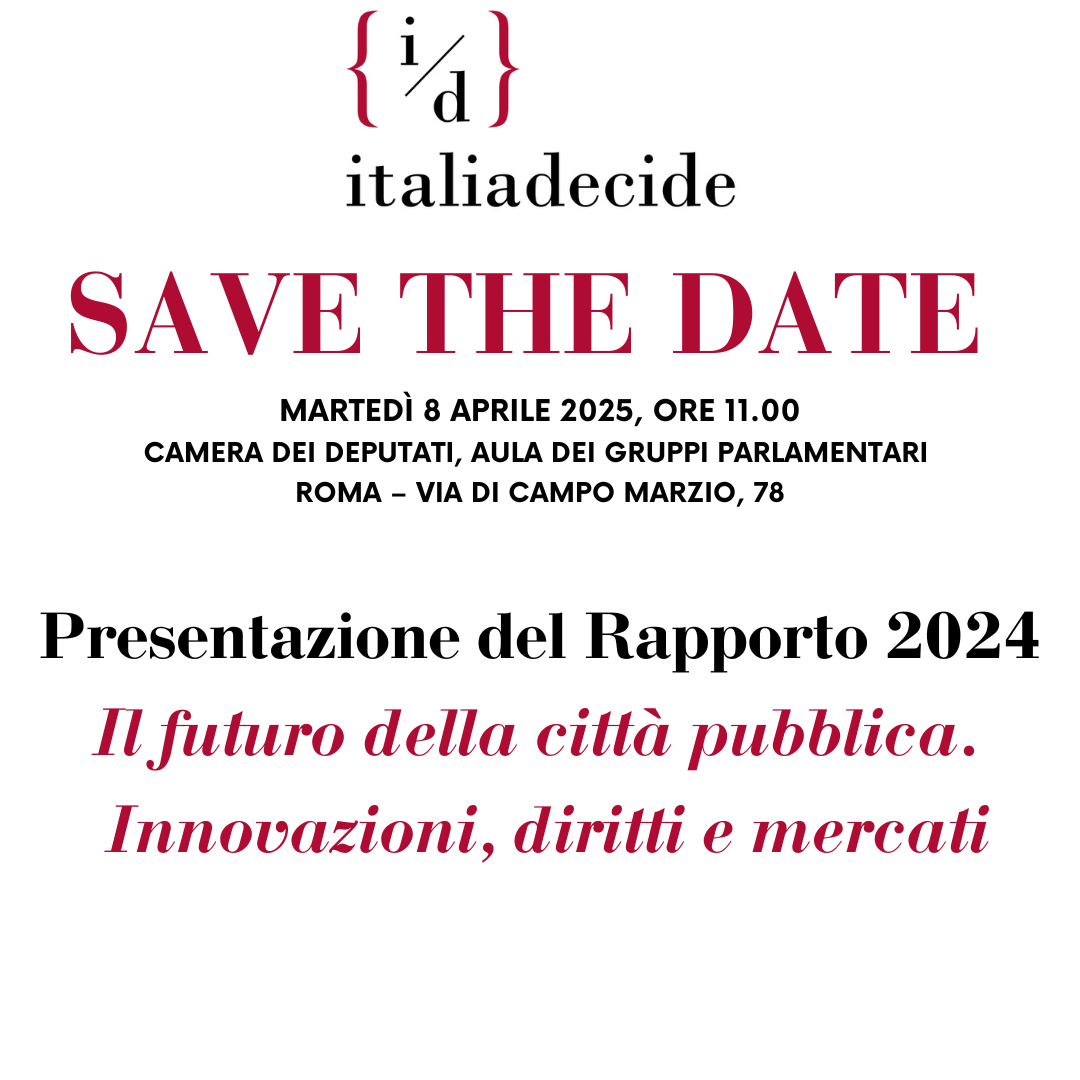 Presentazione Rapporto 2024 “Il futuro della città pubblica. Innovazioni, diritti e mercati”