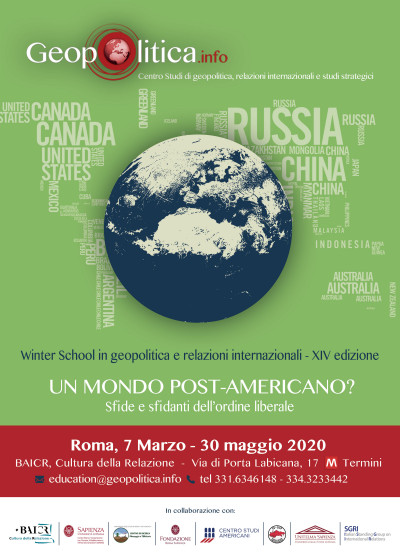 XIV Winter School  - Un mondo post-americano? Sfide e sfidanti dell’ordine liberale