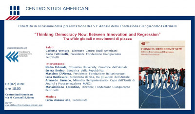 Thinking Democracy Now. Tra sfide globali e movimenti di piazza