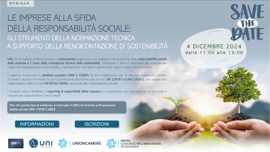 Le imprese alla sfida della responsabilità sociale: gli strumenti della normazione tecnica a supporto della rendicontazione di sosteniiblità