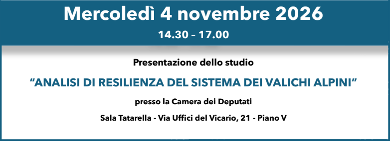 Presentazione studio sulla resilienza del sistema dei valichi alpini