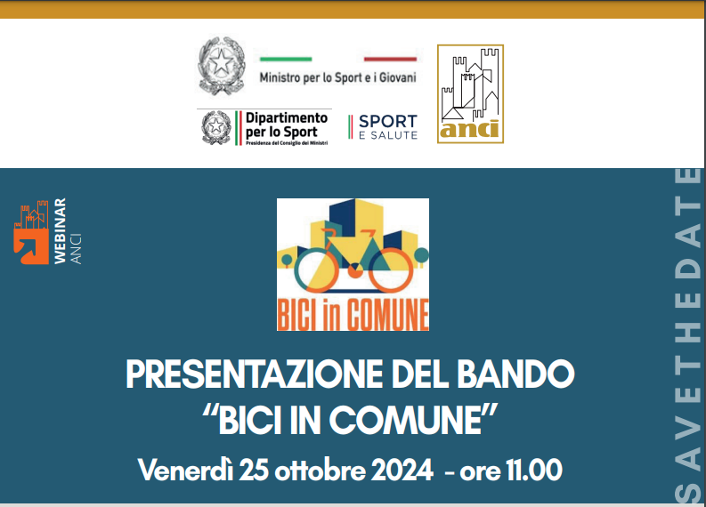 Presentazione del bando “Bici in Comune”