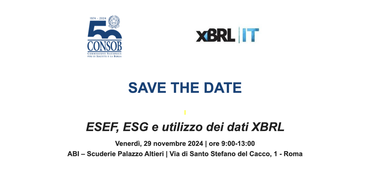 ESEF, ESG e utilizzo dei dati XBRL