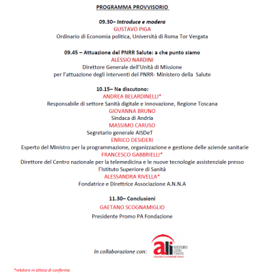 Le sfide del PNRR in sanità